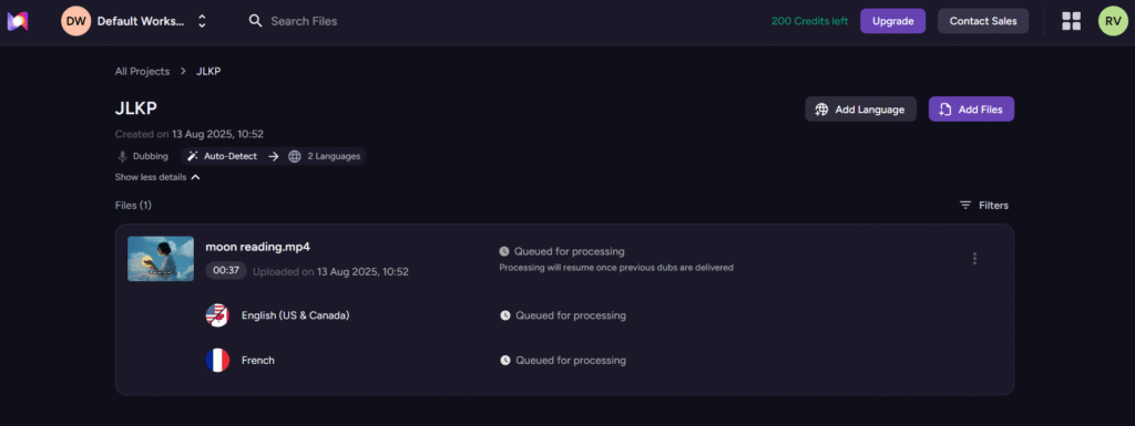 summary page